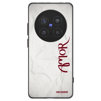Picasee husă neagră din silicon pentru Vivo X200 Pro - Amor