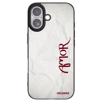 Picasee husă neagră din silicon pentru Apple iPhone 17 - Amor