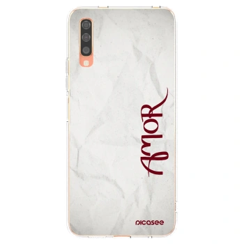 Picasee husă transparentă din silicon pentru Samsung Galaxy A70 A705F - Amor