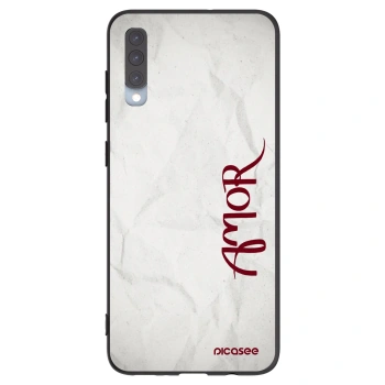 Picasee husă neagră din silicon pentru Samsung Galaxy A70 A705F - Amor