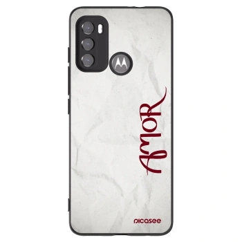 Picasee husă neagră din silicon pentru Motorola Edge 60 5G - Amor