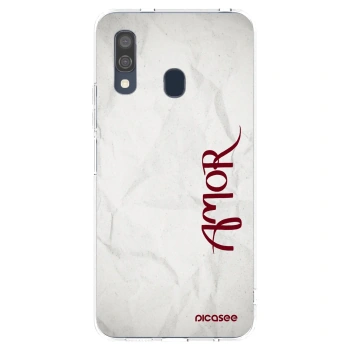 Picasee husă transparentă din silicon pentru Samsung Galaxy A40 A405F - Amor