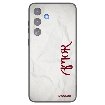 Picasee husă neagră din silicon pentru Samsung Galaxy S25 FE 5G - Amor