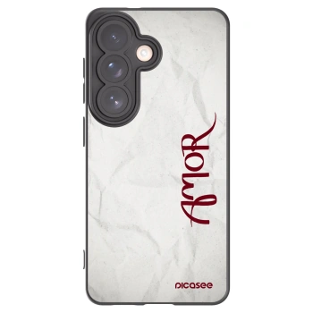 Picasee husă neagră din silicon pentru Samsung Galaxy S26 - Amor