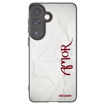 Picasee husă neagră din silicon pentru Samsung Galaxy S26+ - Amor