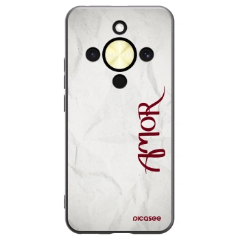 Picasee husă neagră din silicon pentru Honor Magic8 Lite 5G - Amor