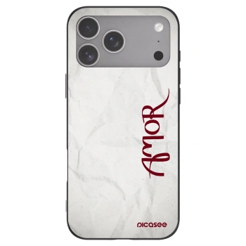 Picasee husă neagră din silicon pentru Apple iPhone 18 Pro Max - Amor