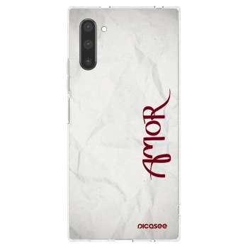 Picasee husă transparentă din silicon pentru Samsung Galaxy Note 10 N970F - Amor