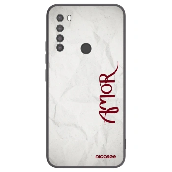 Picasee husă neagră din silicon pentru Xiaomi Redmi Note 8 - Amor