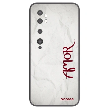 Picasee husă neagră din silicon pentru Xiaomi Mi Note 10 (Pro) - Amor