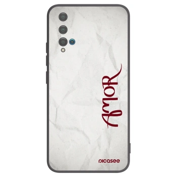 Picasee husă neagră din silicon pentru Huawei Nova 5T - Amor