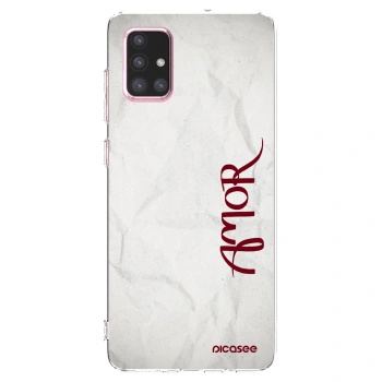 Picasee husă transparentă din silicon pentru Samsung Galaxy A71 A715F - Amor