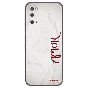 Picasee husă neagră din silicon pentru Samsung Galaxy S20 G980F - Amor