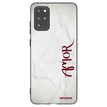 Picasee husă neagră din silicon pentru Samsung Galaxy S20+ G985F - Amor