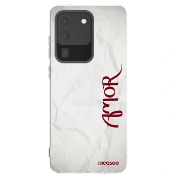 Picasee husă transparentă din silicon pentru Samsung Galaxy S20 Ultra 5G G988F - Amor