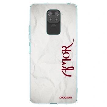 Picasee husă neagră din silicon pentru Xiaomi Redmi Note 9 - Amor
