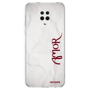Picasee husă transparentă din silicon pentru Xiaomi Redmi Note 9S - Amor