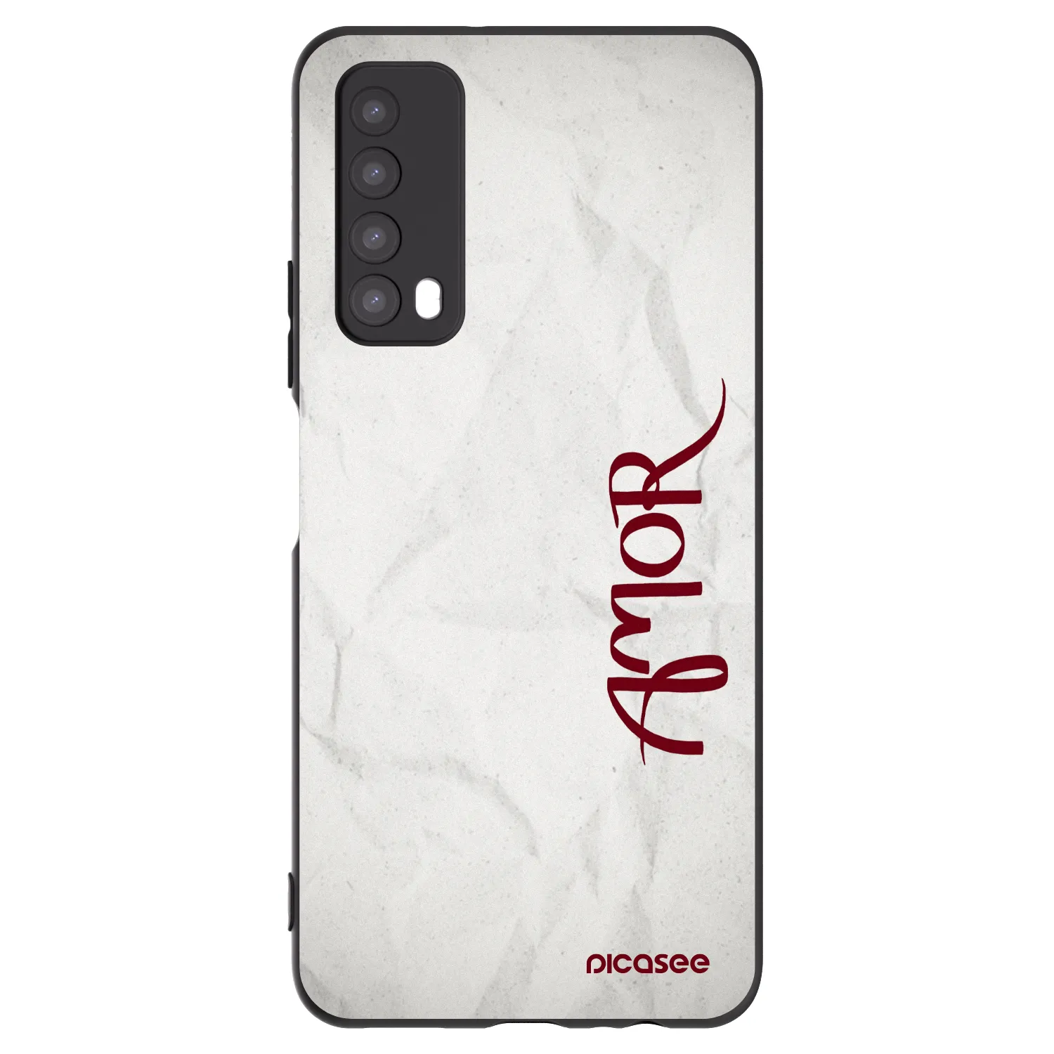 Picasee husă neagră din silicon pentru Huawei P Smart 2021 - Amor