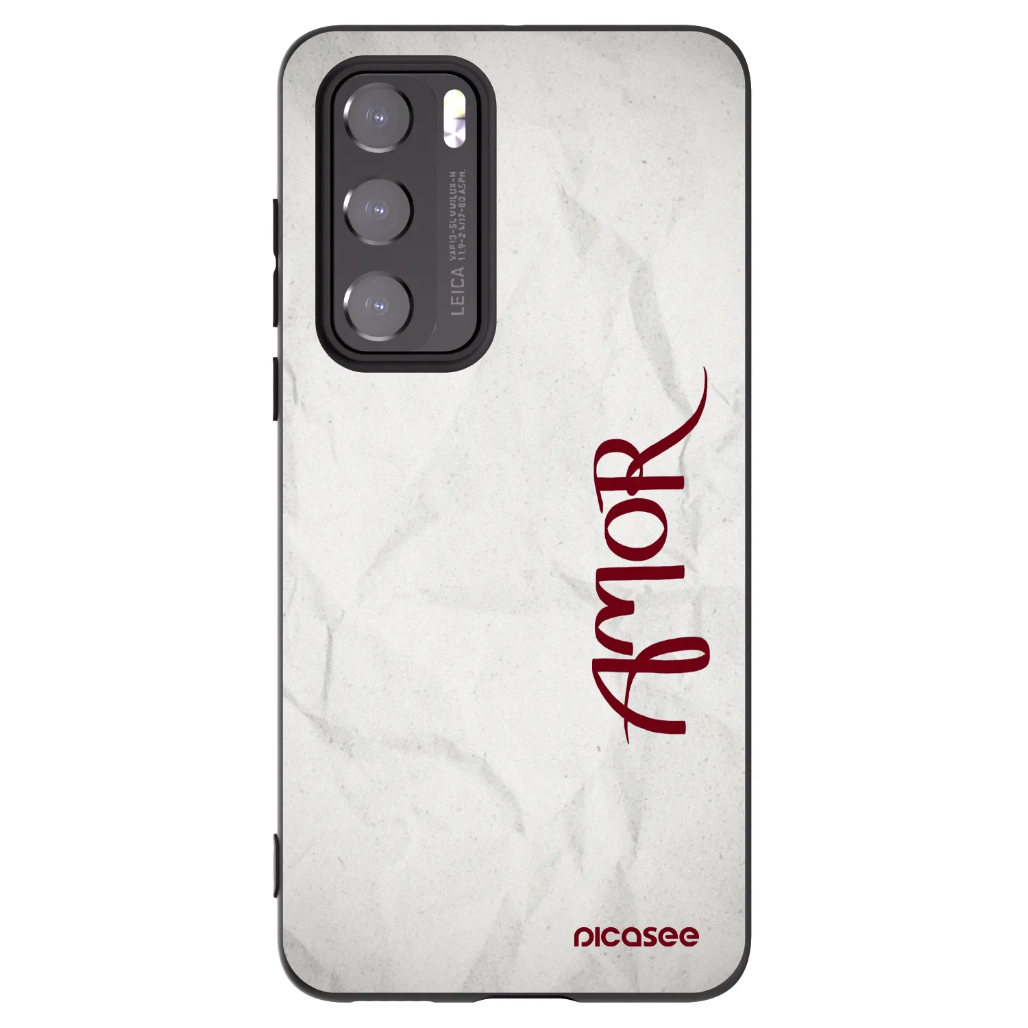 Picasee husă neagră din silicon pentru Huawei P40 - Amor