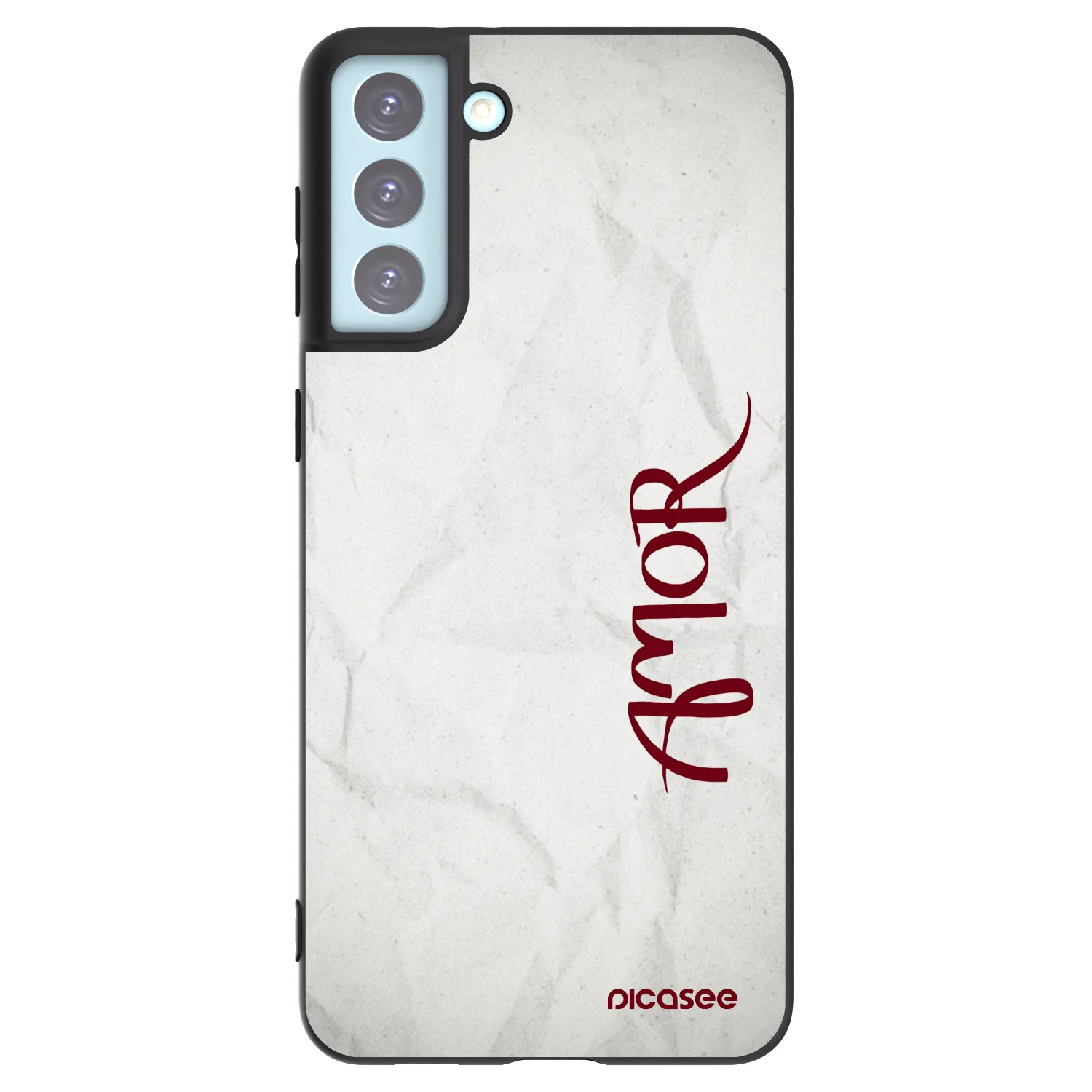 Picasee husă neagră din silicon pentru Samsung Galaxy S21+ 5G G996F - Amor