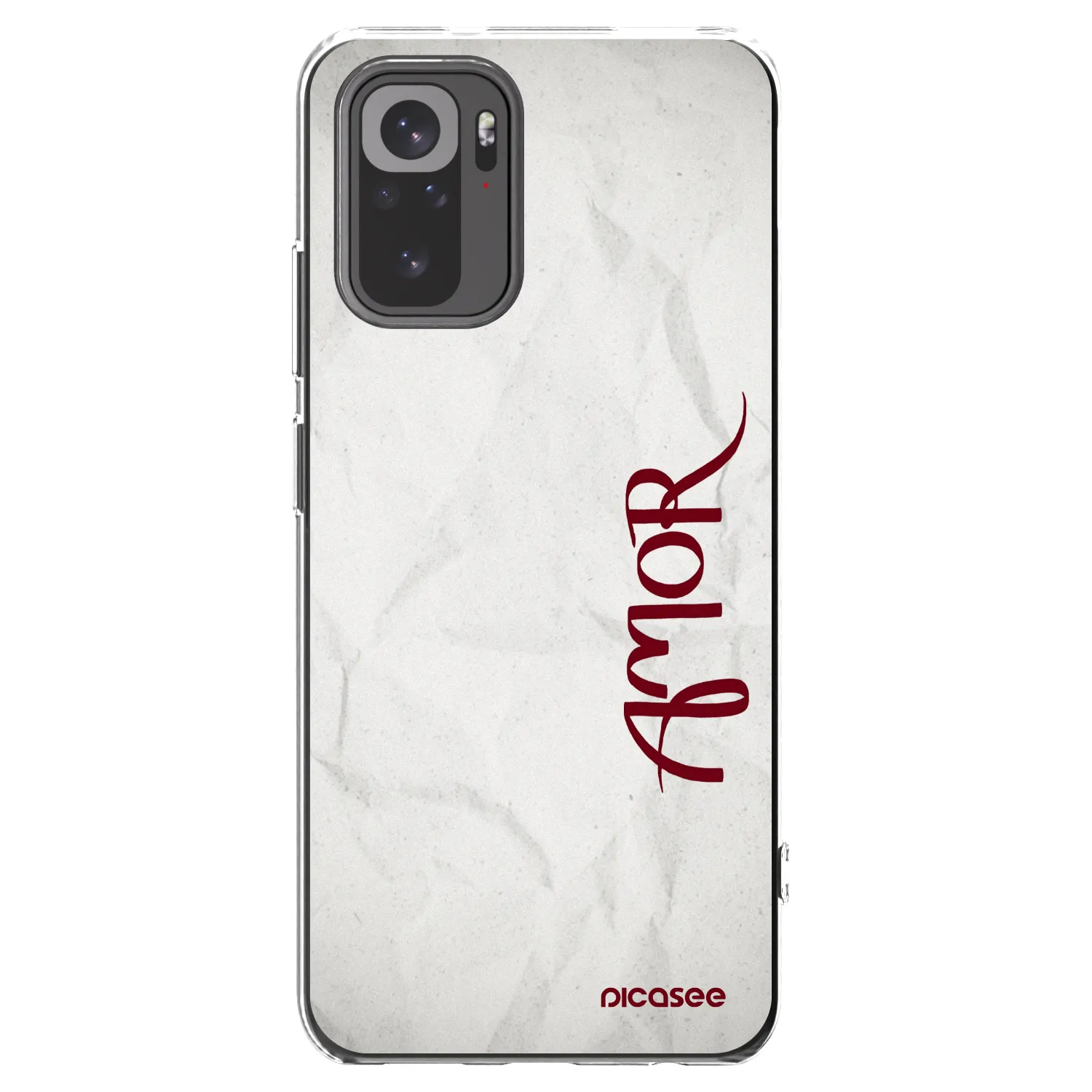 Picasee husă transparentă din silicon pentru Xiaomi Redmi Note 10 - Amor
