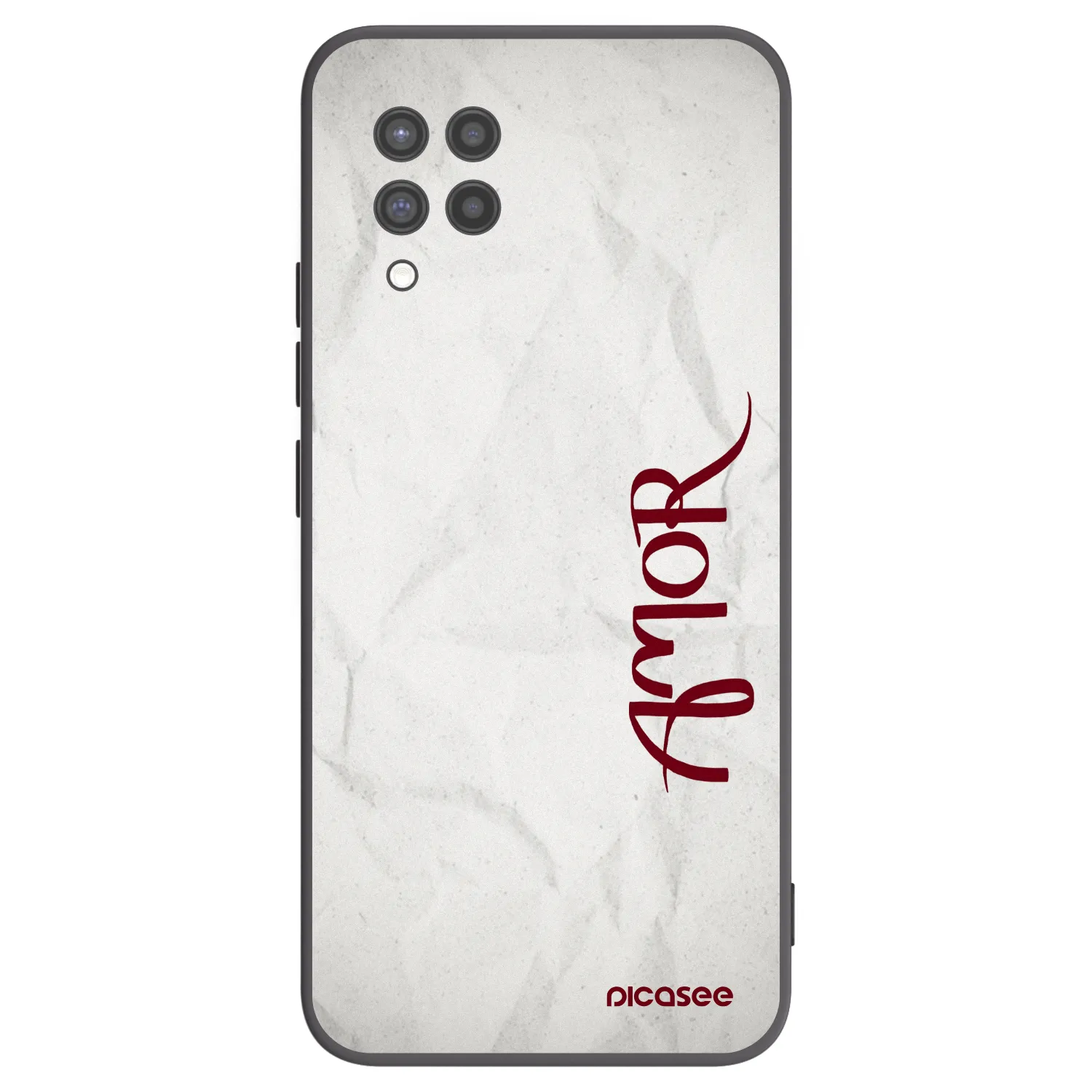 Picasee husă neagră din silicon pentru Samsung Galaxy A42 A426B - Amor