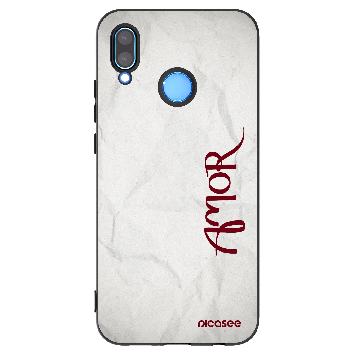 Picasee husă neagră din silicon pentru Huawei P20 Lite - Amor