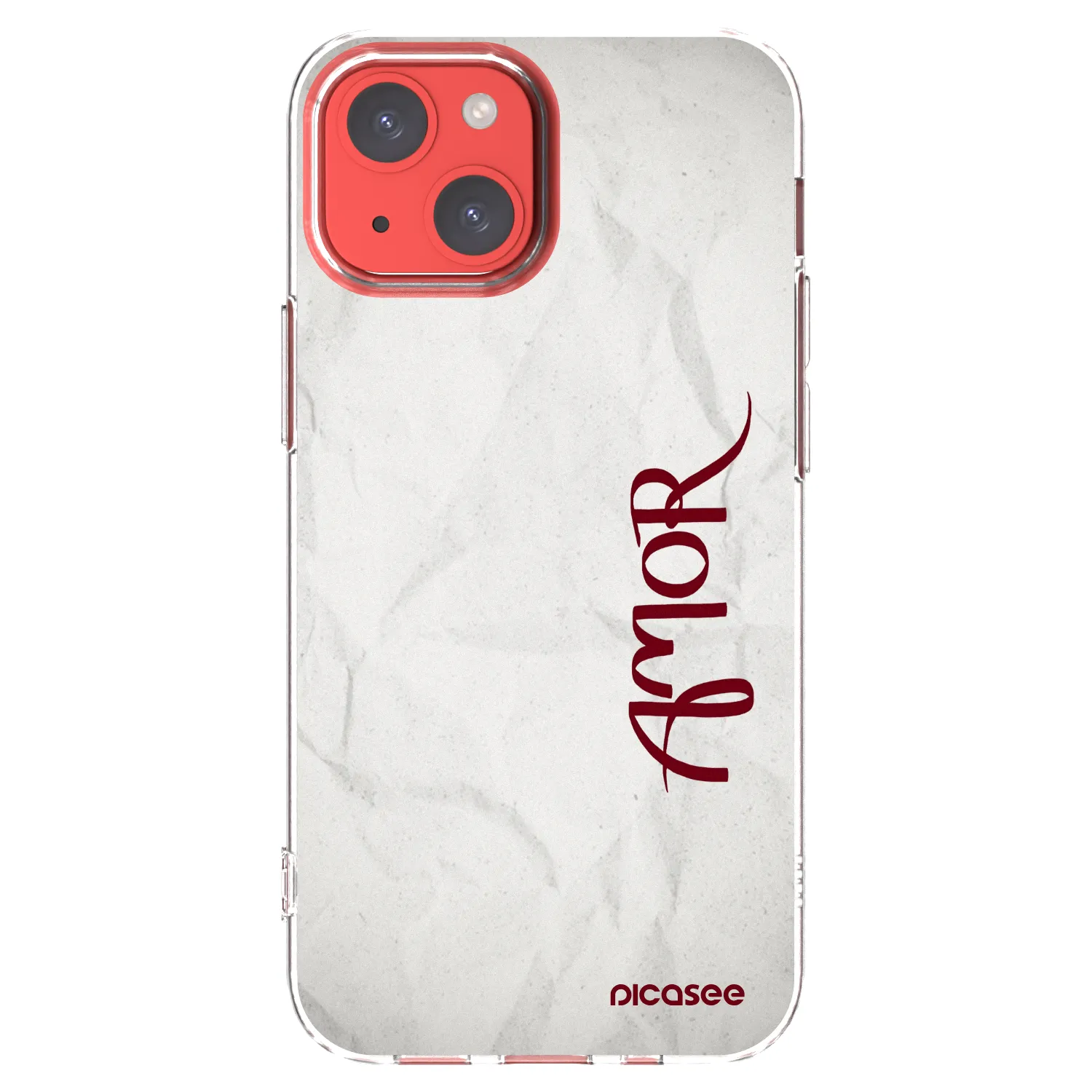 Picasee husă transparentă din silicon pentru Apple iPhone 13 mini - Amor