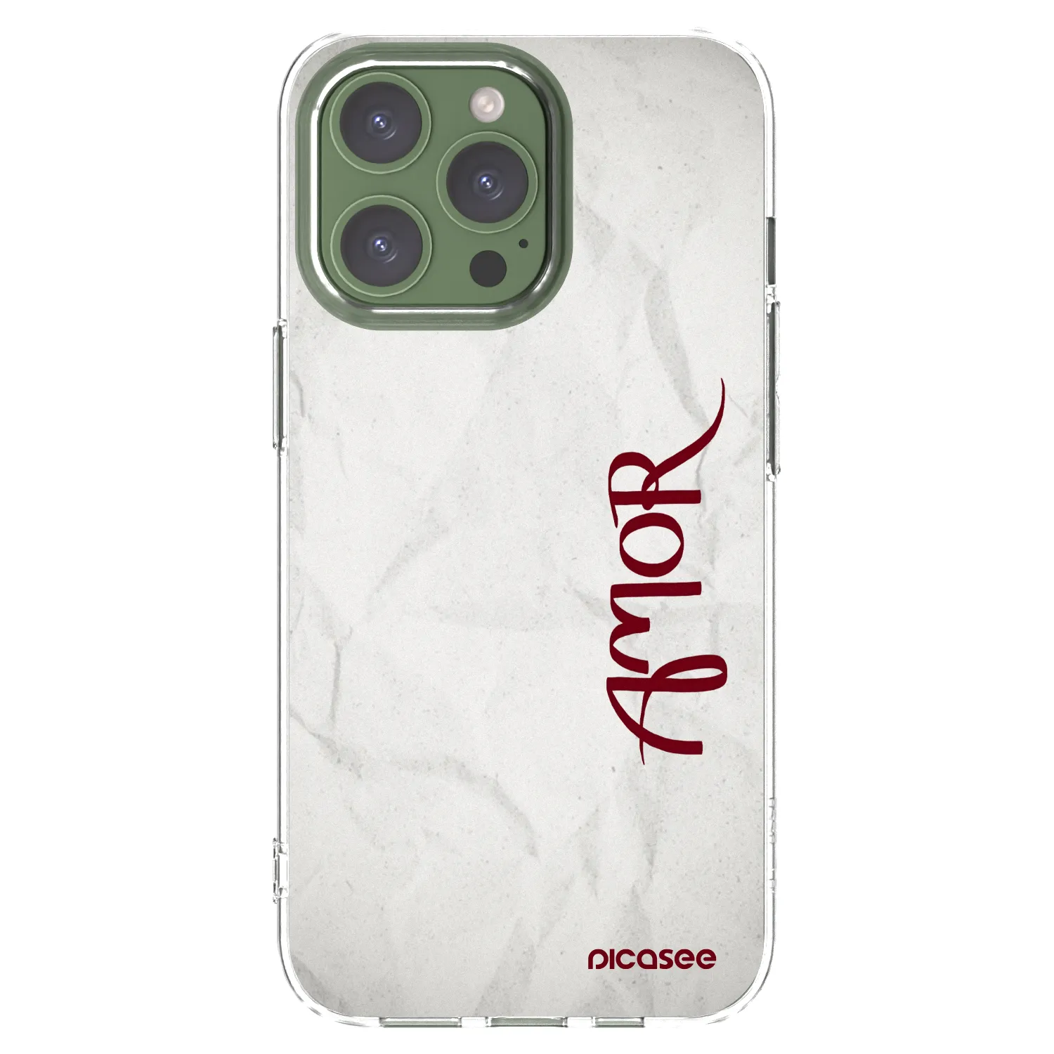 Picasee husă transparentă din silicon pentru Apple iPhone 13 Pro - Amor