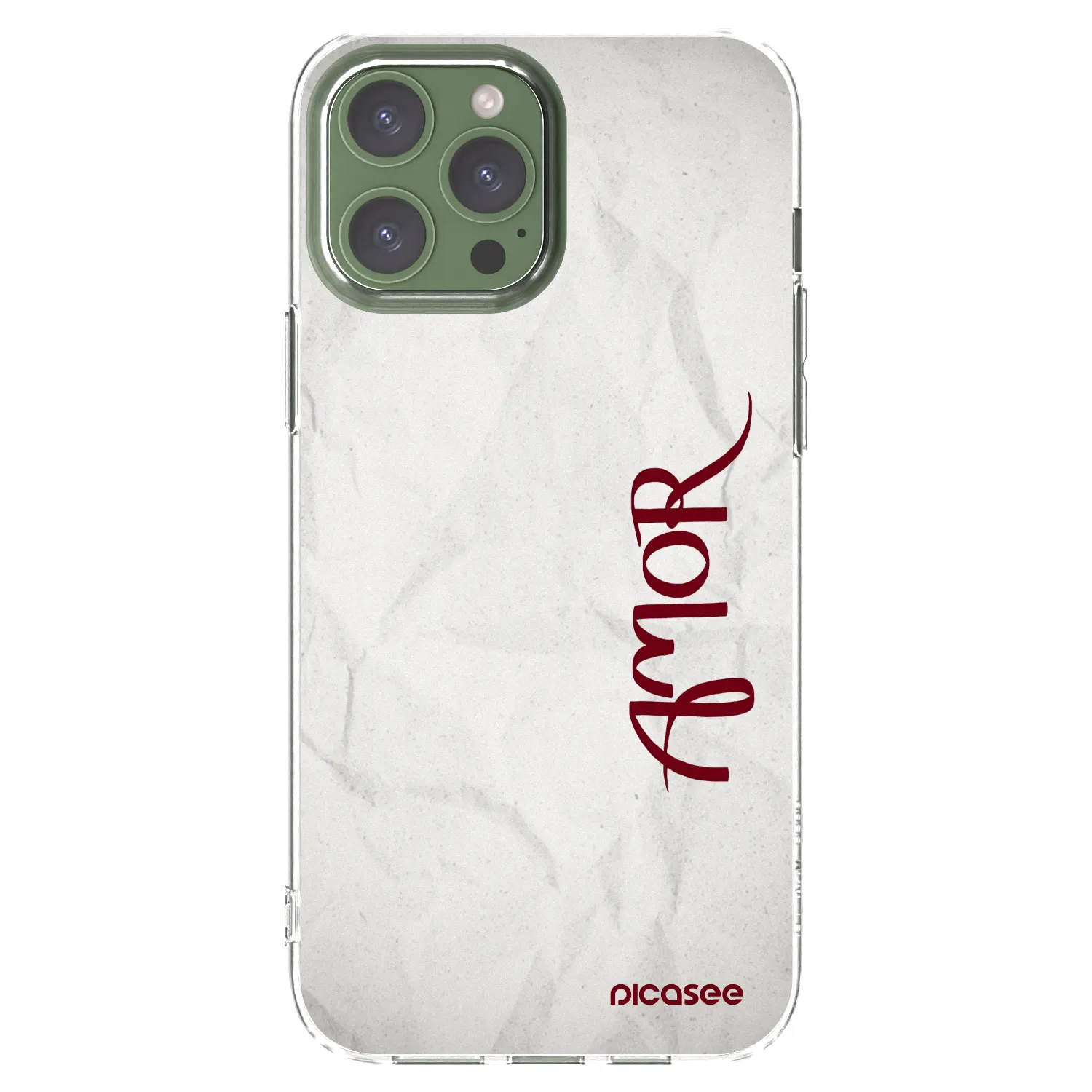 Picasee husă transparentă din silicon pentru Apple iPhone 13 Pro Max - Amor