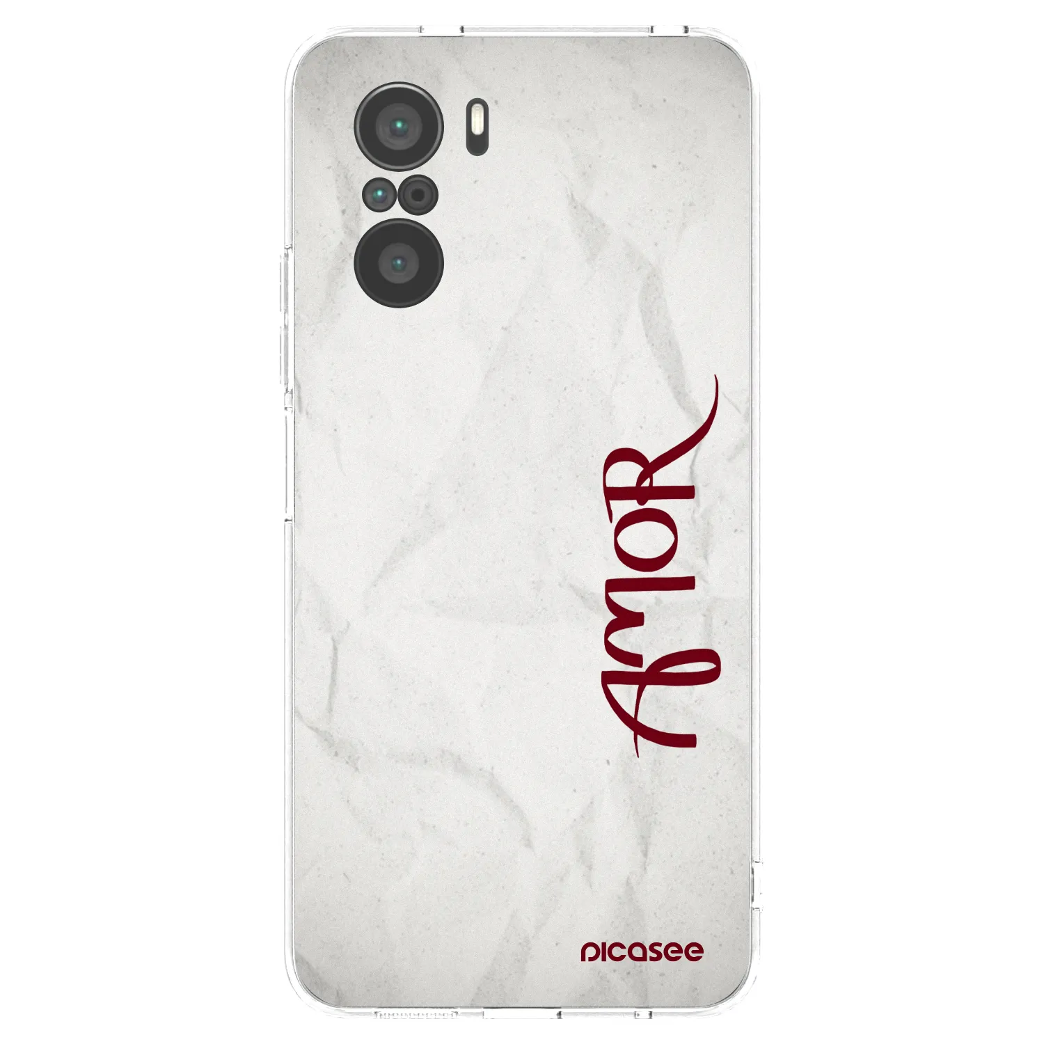Picasee husă transparentă din silicon pentru Xiaomi Poco F3 - Amor