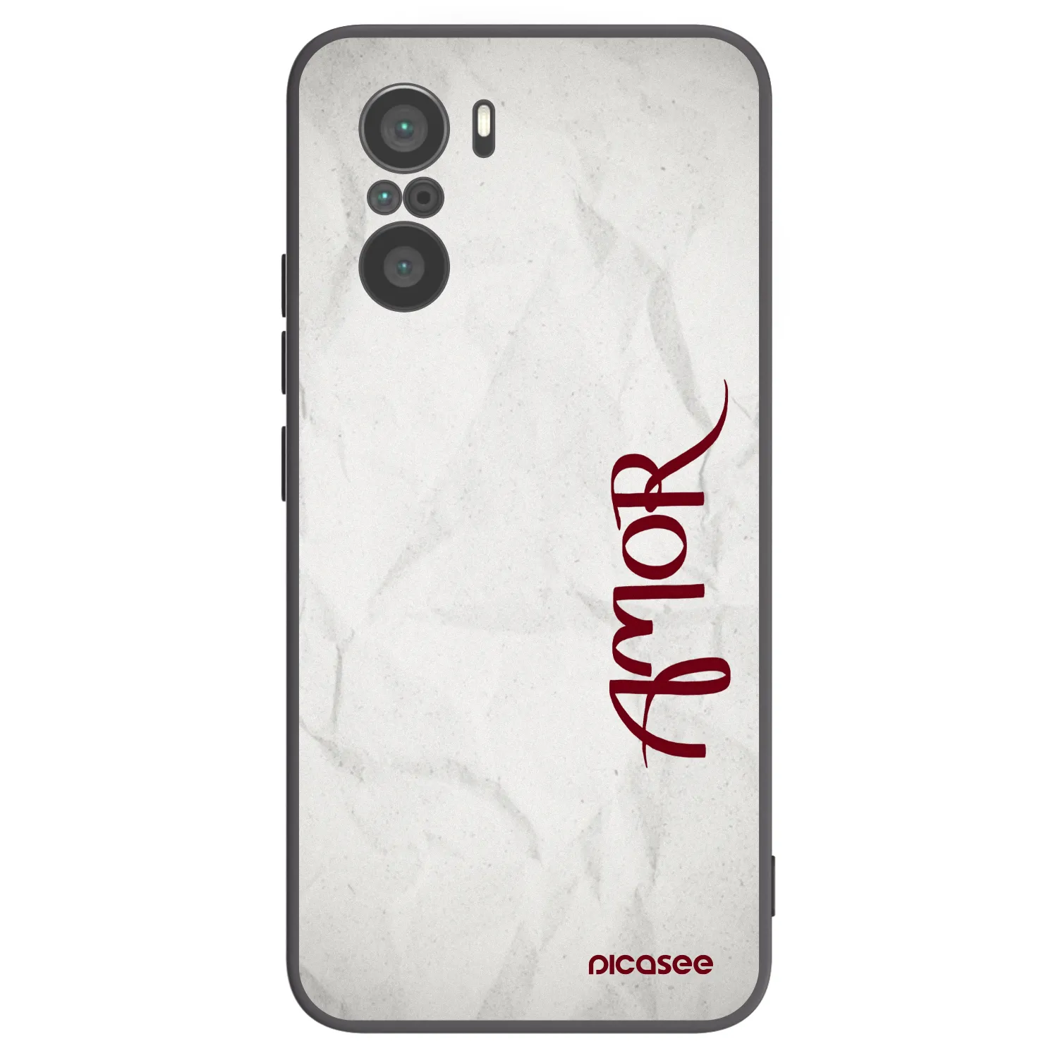 Picasee husă neagră din silicon pentru Xiaomi Poco F3 - Amor