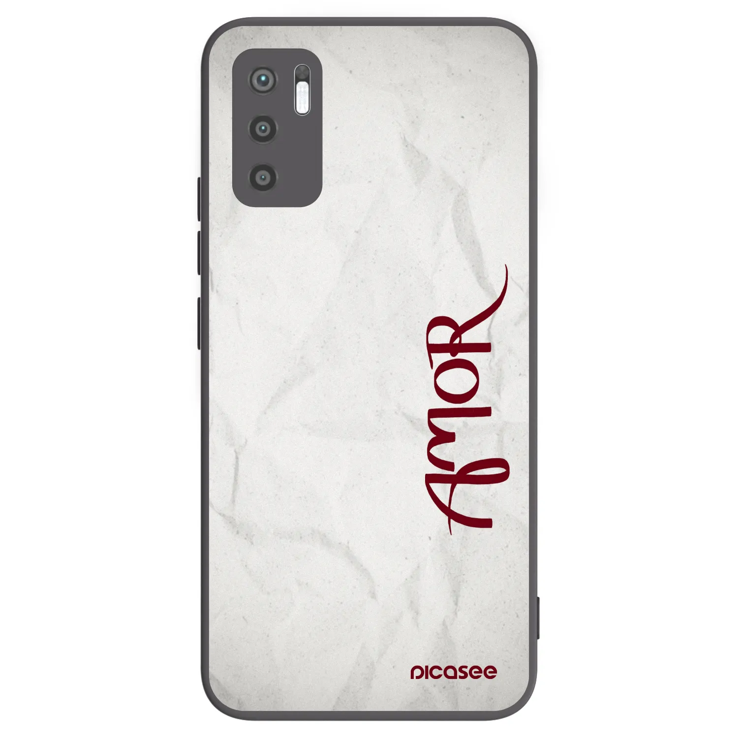 Picasee husă neagră din silicon pentru Xiaomi Redmi Note 10 5G - Amor