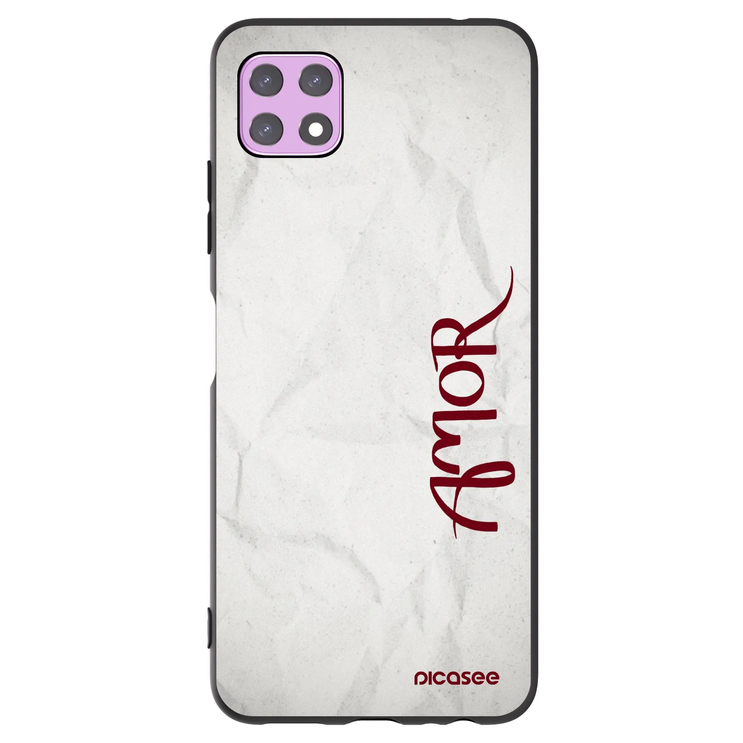 Picasee husă neagră din silicon pentru Samsung Galaxy A22 A226B 5G - Amor