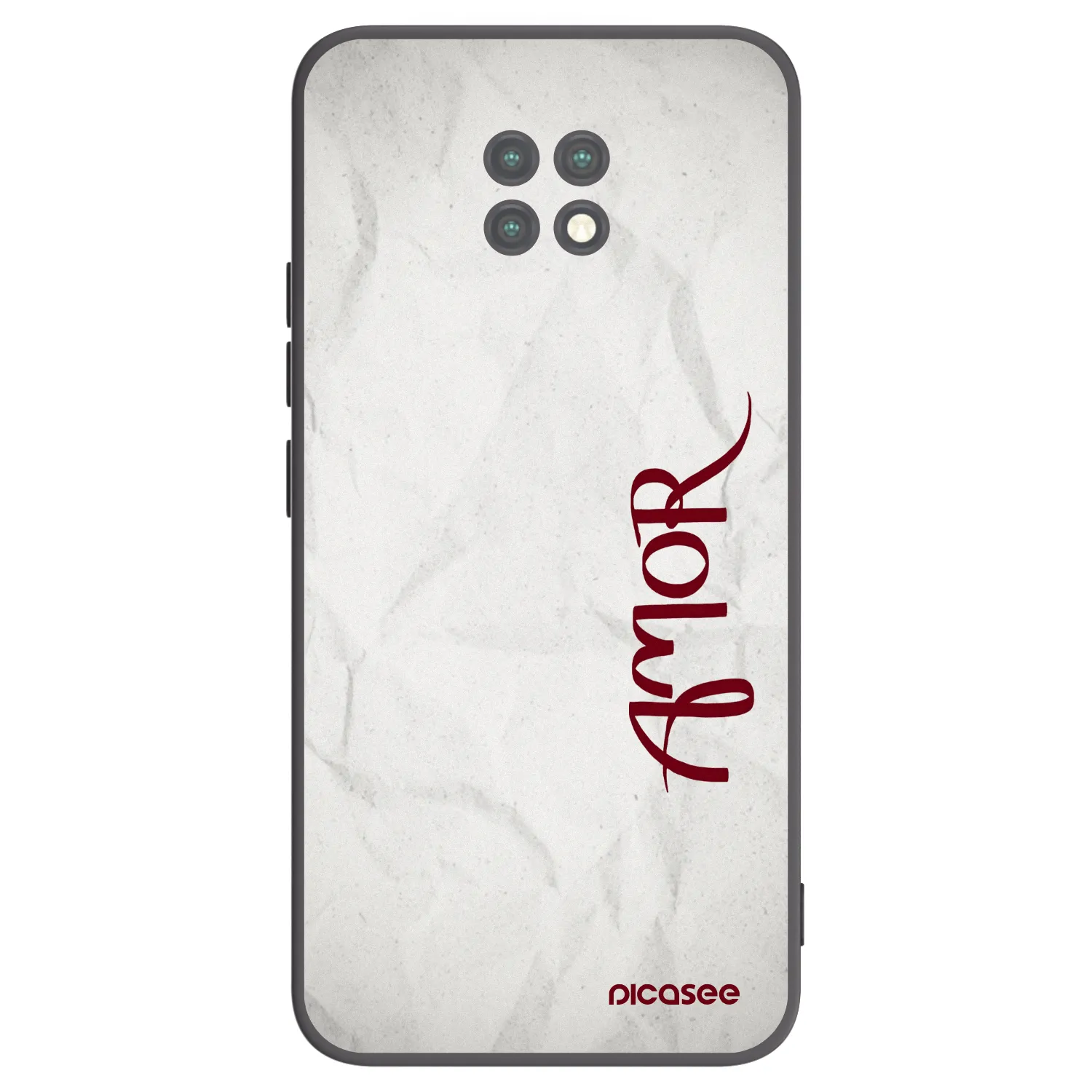Picasee husă neagră din silicon pentru Xiaomi Redmi Note 9T - Amor