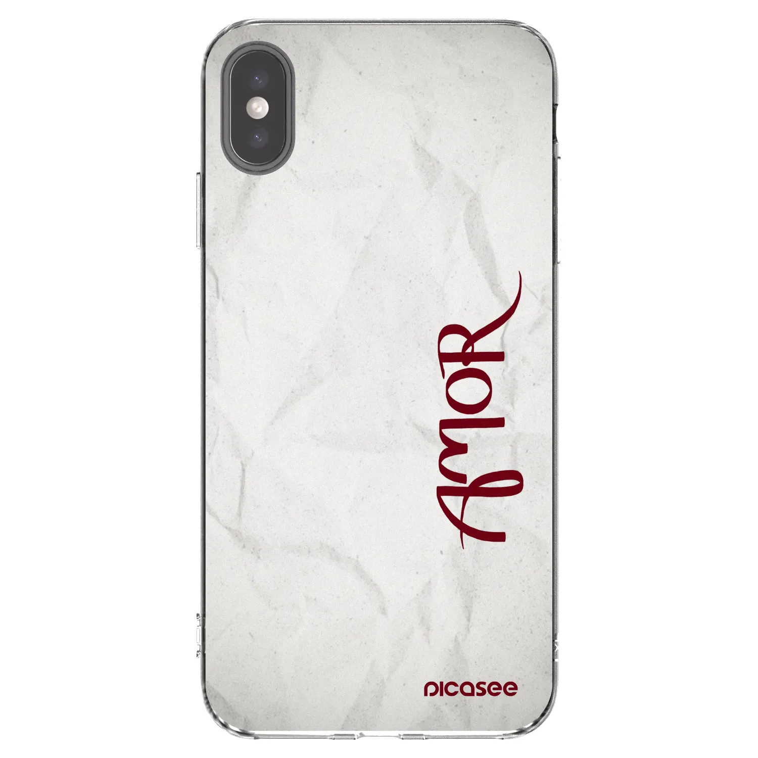 Picasee husă transparentă din silicon pentru Apple iPhone XS Max - Amor