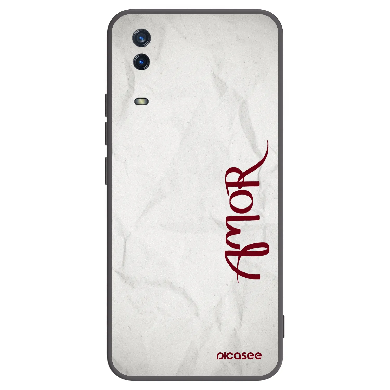Picasee husă neagră din silicon pentru Vivo Y11s - Amor