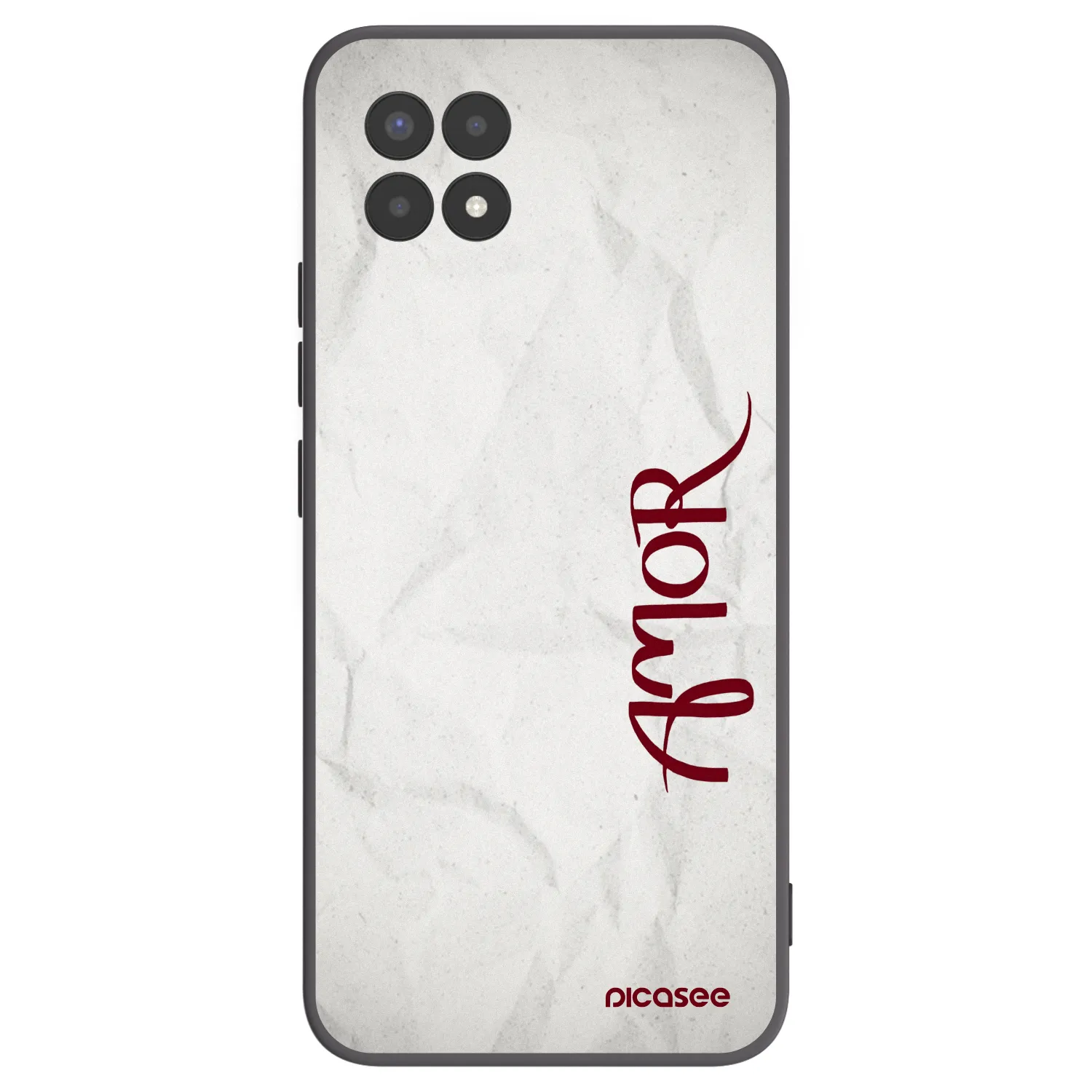 Picasee husă neagră din silicon pentru Realme 8i - Amor