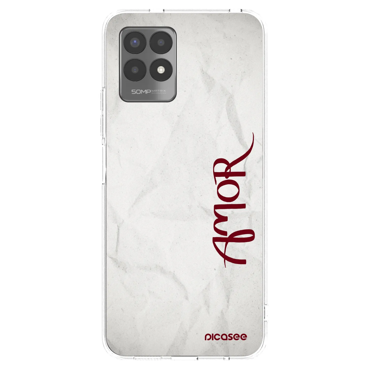 Picasee husă transparentă din silicon pentru Realme 8i - Amor