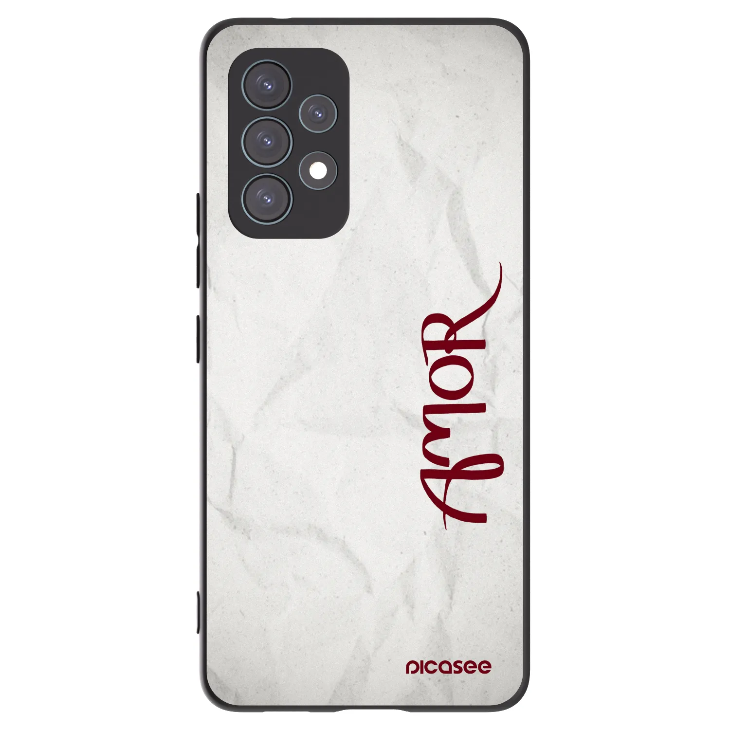 Picasee husă neagră din silicon pentru Samsung Galaxy A53 5G A536 - Amor