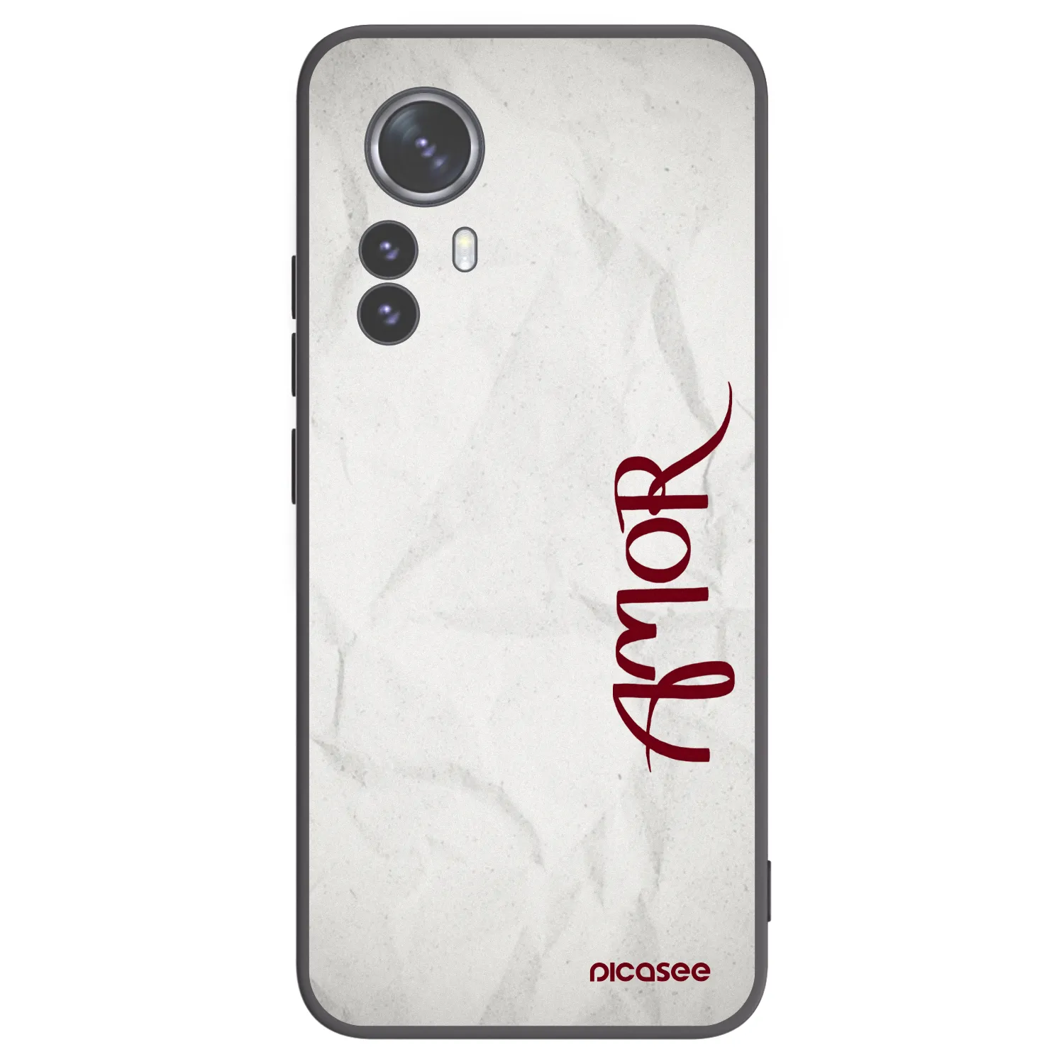 Picasee husă neagră din silicon pentru Xiaomi 12 Pro - Amor