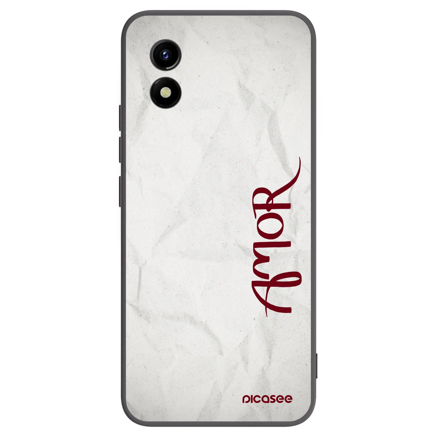 Picasee husă neagră din silicon pentru Vivo Y01 - Amor