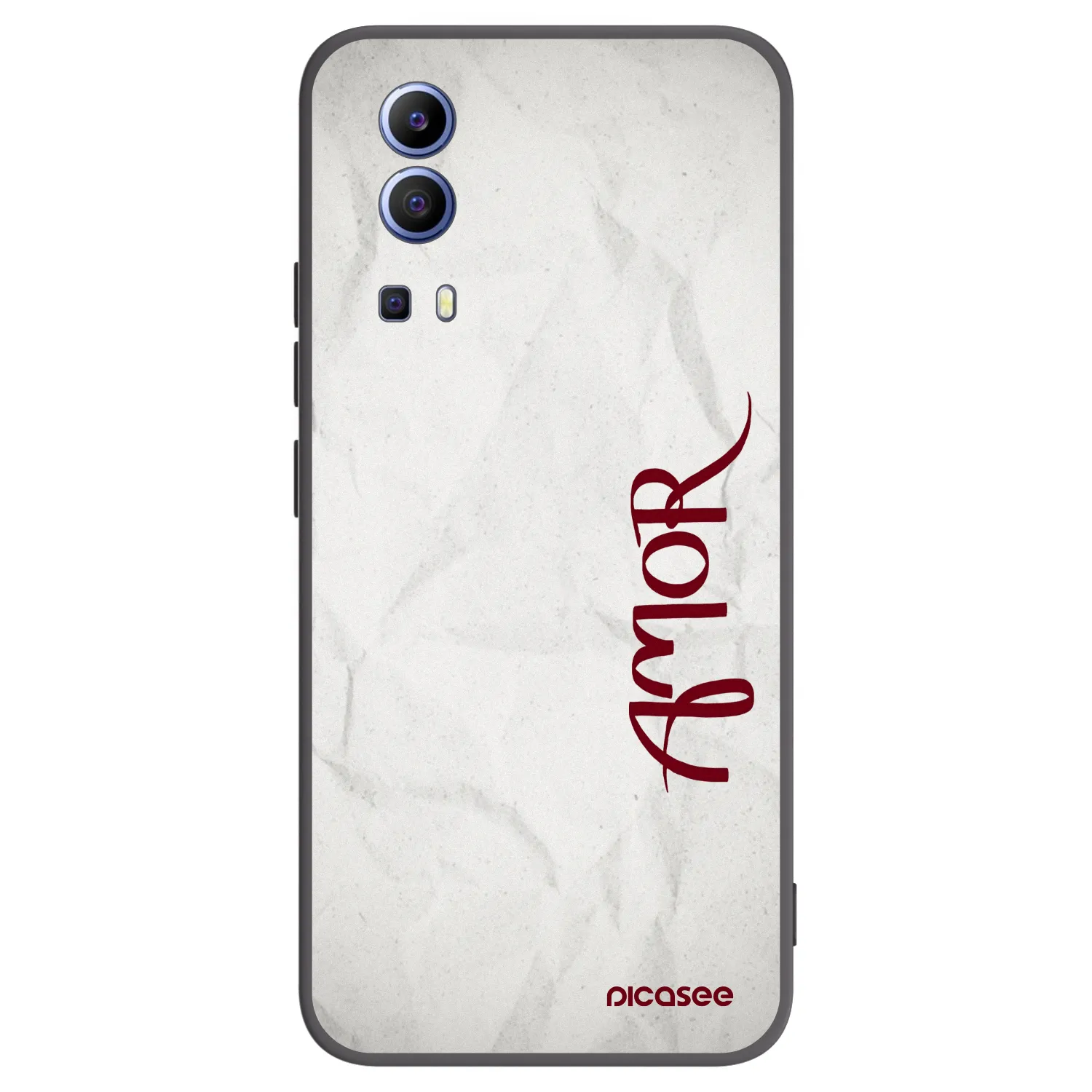 Picasee husă neagră din silicon pentru Vivo Y52 5G - Amor