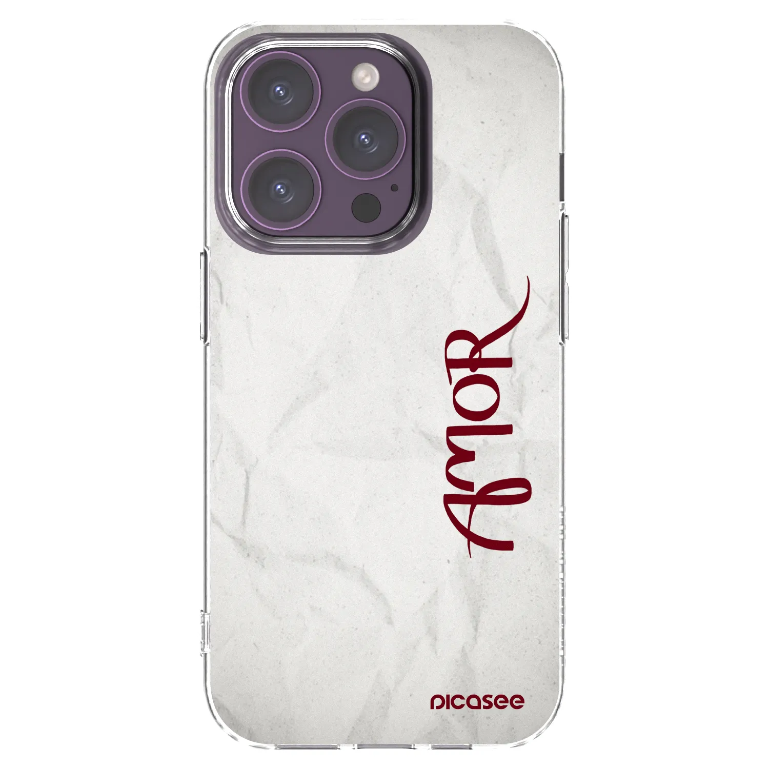 Picasee husă transparentă din silicon pentru Apple iPhone 14 Pro - Amor
