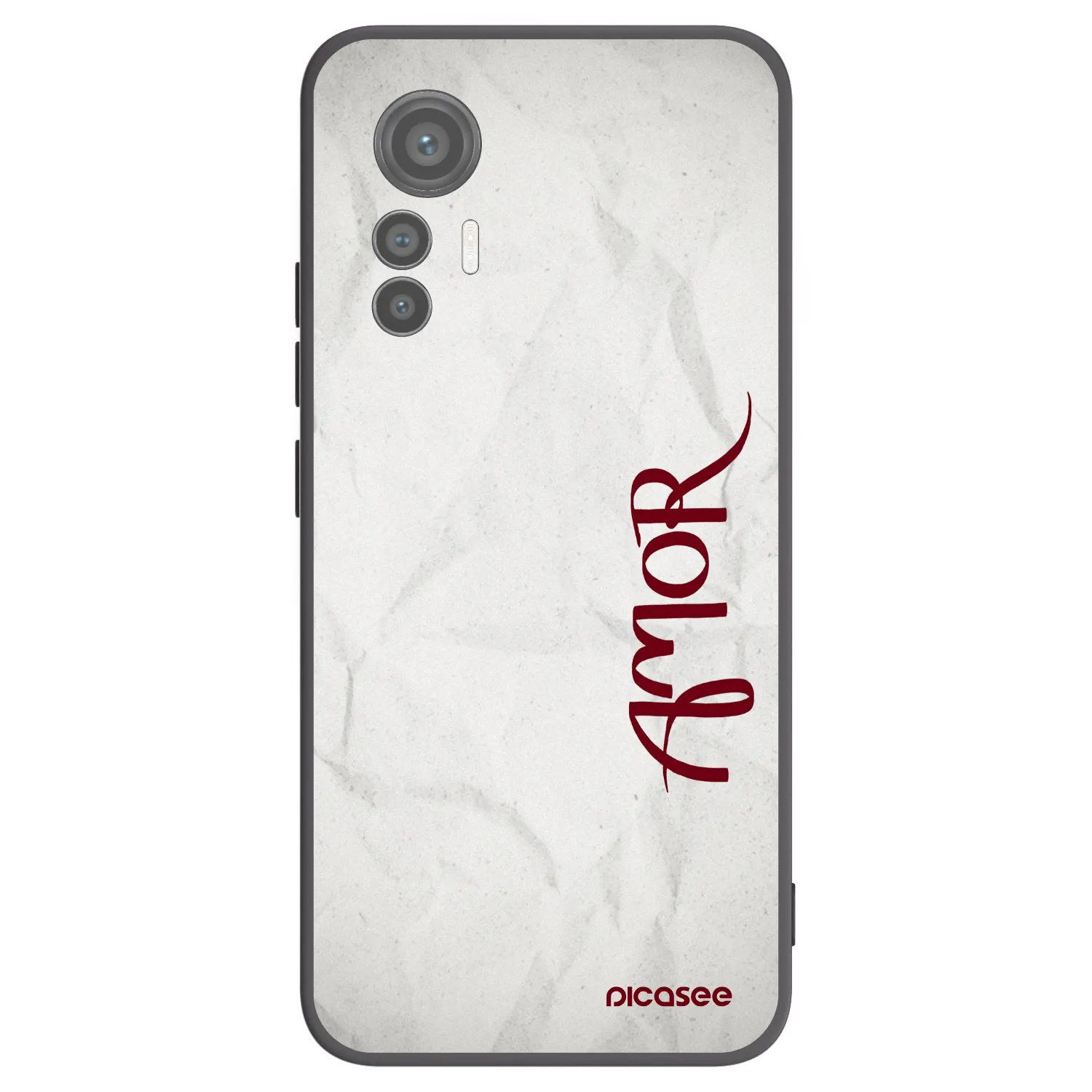 Picasee husă neagră din silicon pentru Xiaomi 12 Lite - Amor