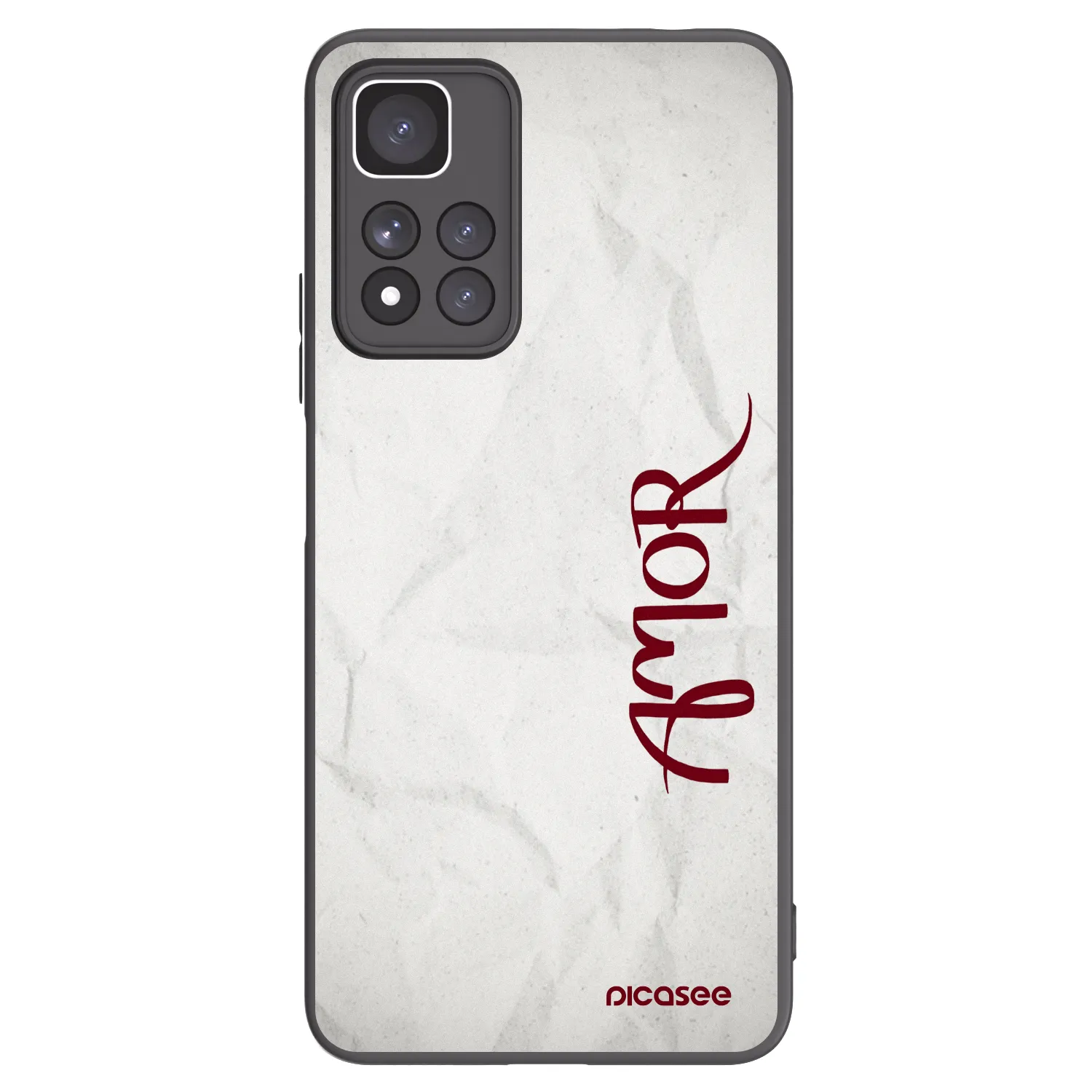 Picasee husă neagră din silicon pentru Xiaomi Redmi Note 11 Pro+ 5G - Amor