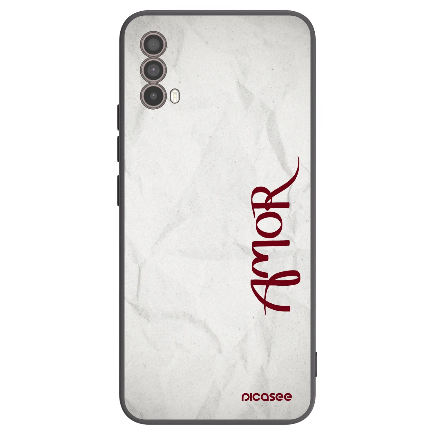 Picasee husă neagră din silicon pentru Motorola Moto E40 - Amor