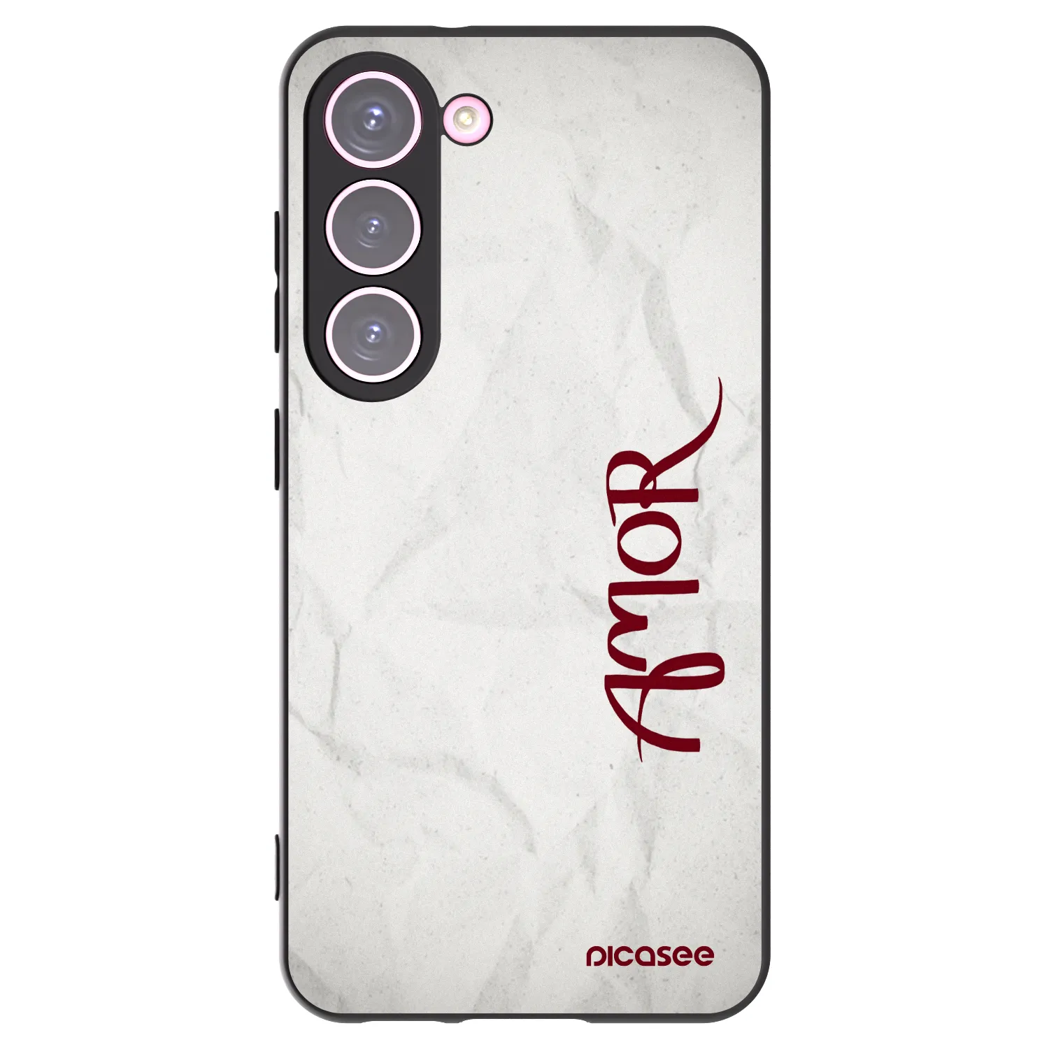 Picasee husă neagră din silicon pentru Samsung Galaxy S23 5G - Amor