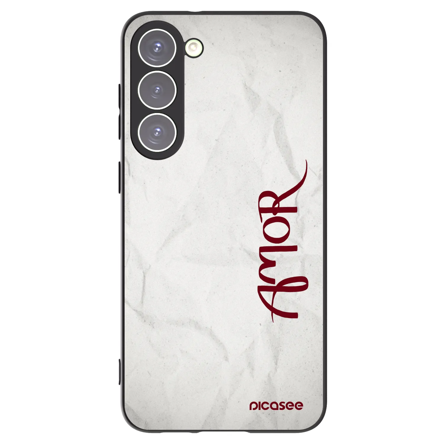 Picasee husă neagră din silicon pentru Samsung Galaxy S23+ 5G - Amor