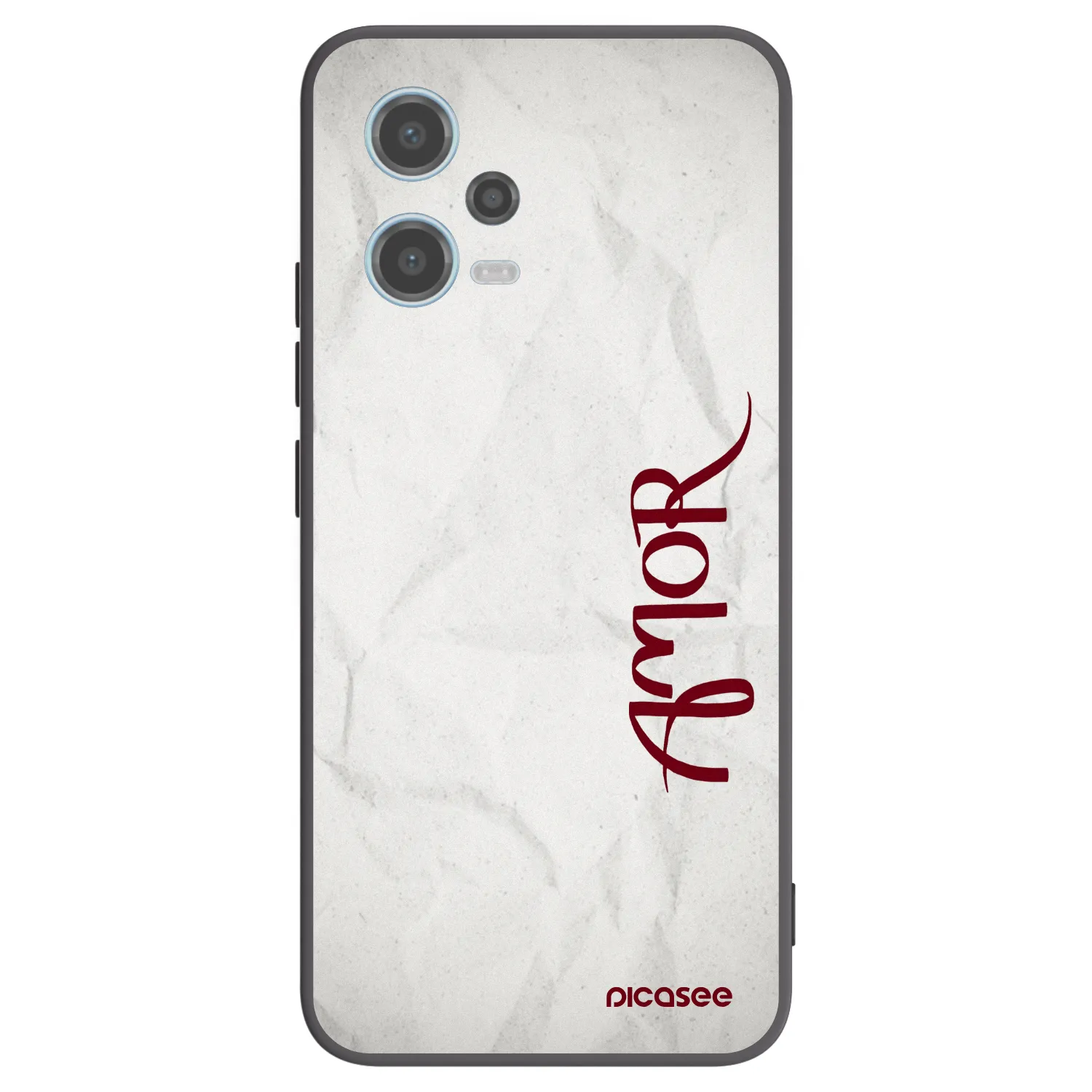 Picasee husă neagră din silicon pentru Xiaomi Redmi Note 12 5G - Amor